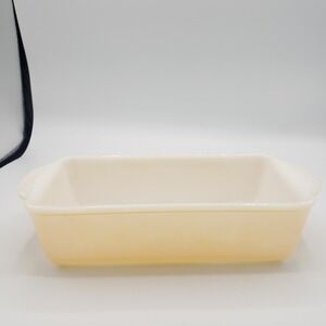 Vintage Fire King Peach Lustre Luster 1 quart Loaf Pan # 409 USA